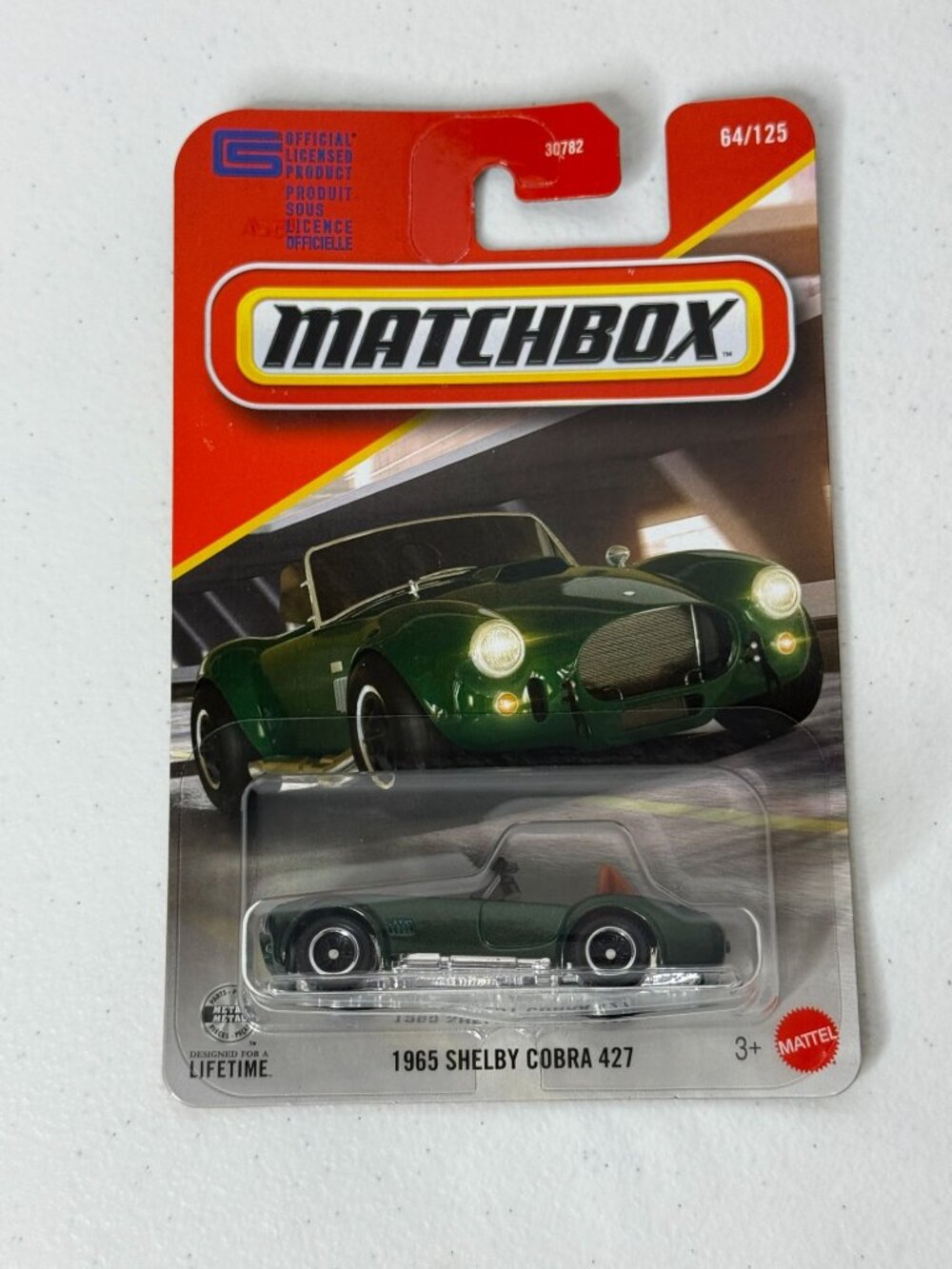 Matchbox 1965 Shelby Cobra 427 Green 64/125 Diecast